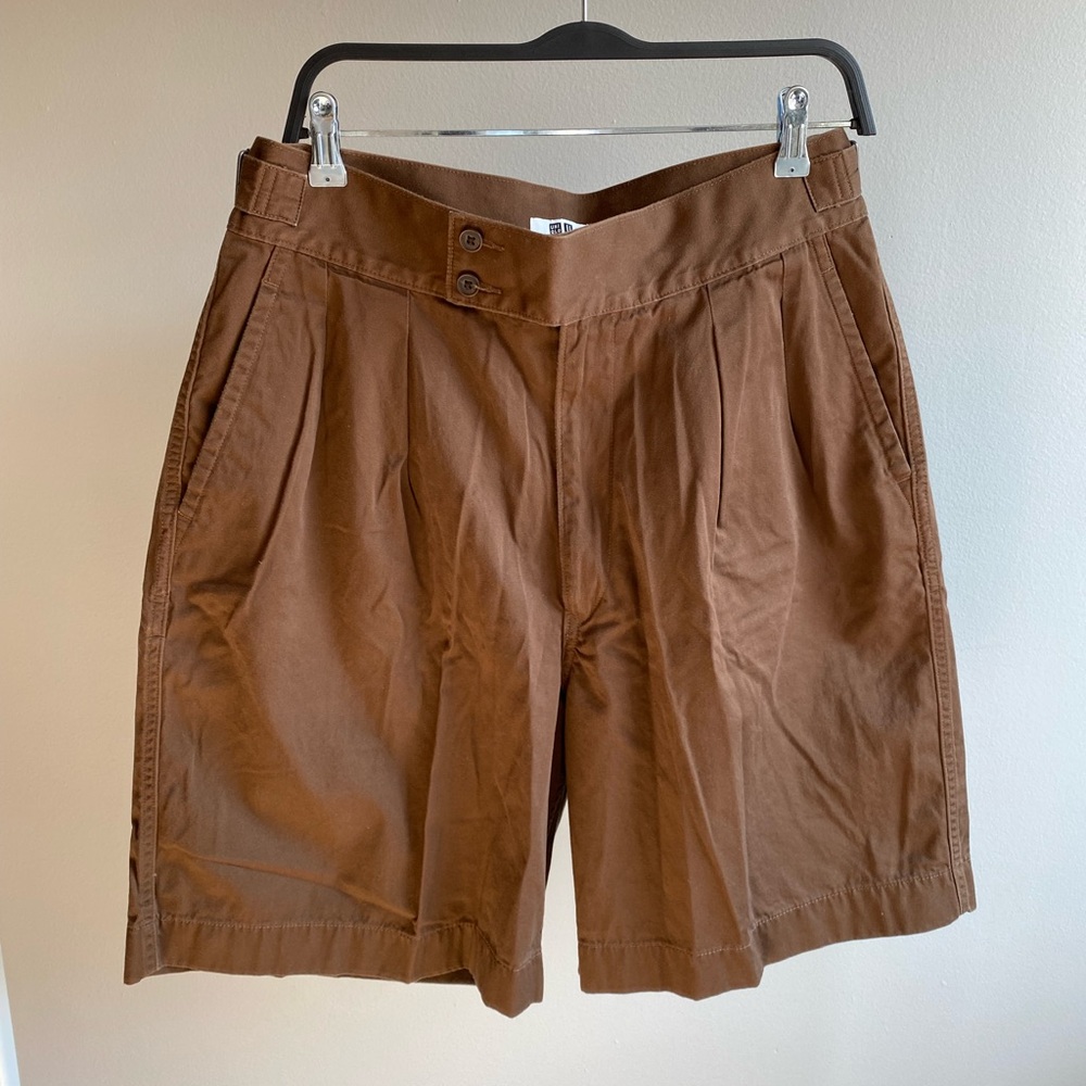 Uniqlo Men's Shorts Brown Size L 33-36 inch